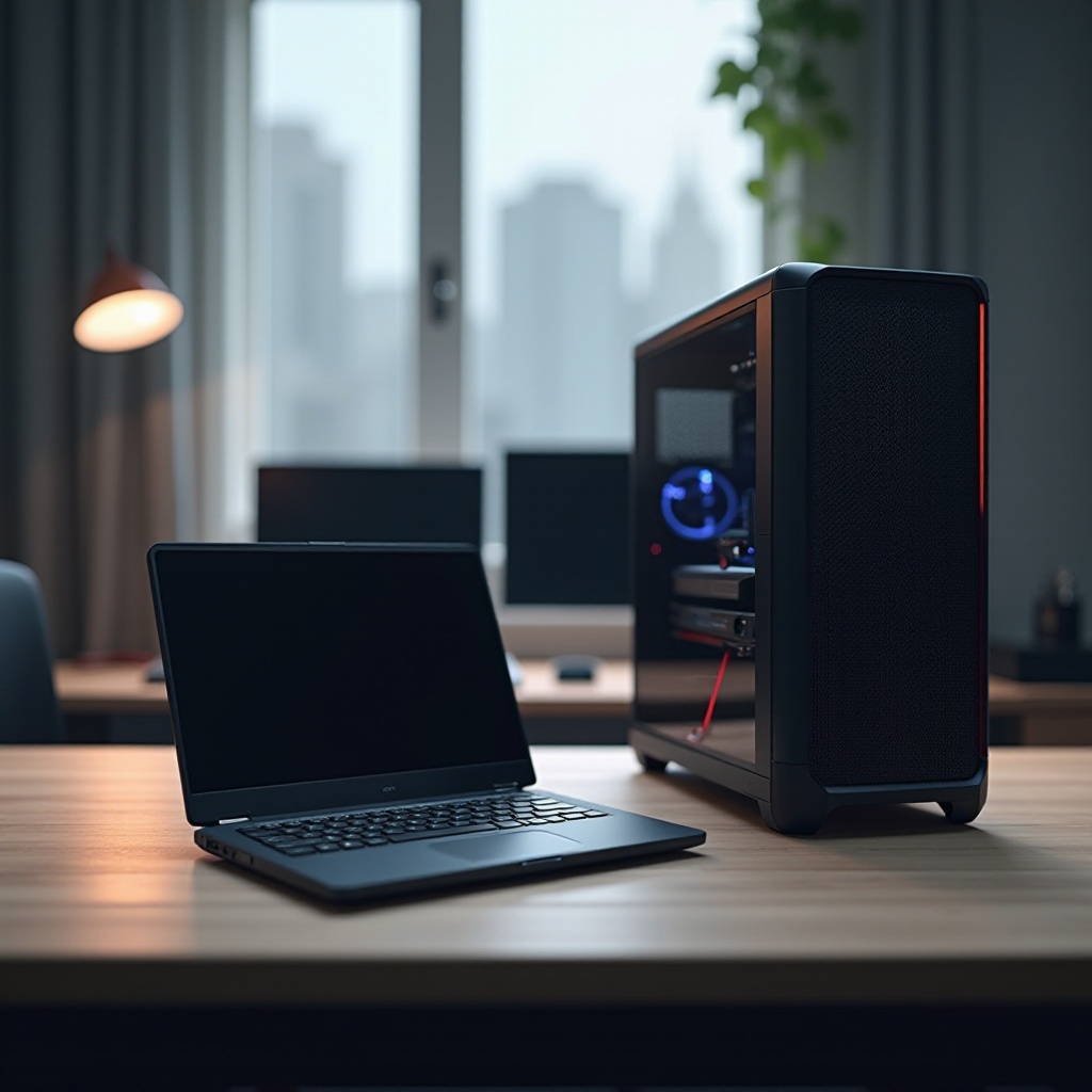 laptop do gier v komputer stacjonarny