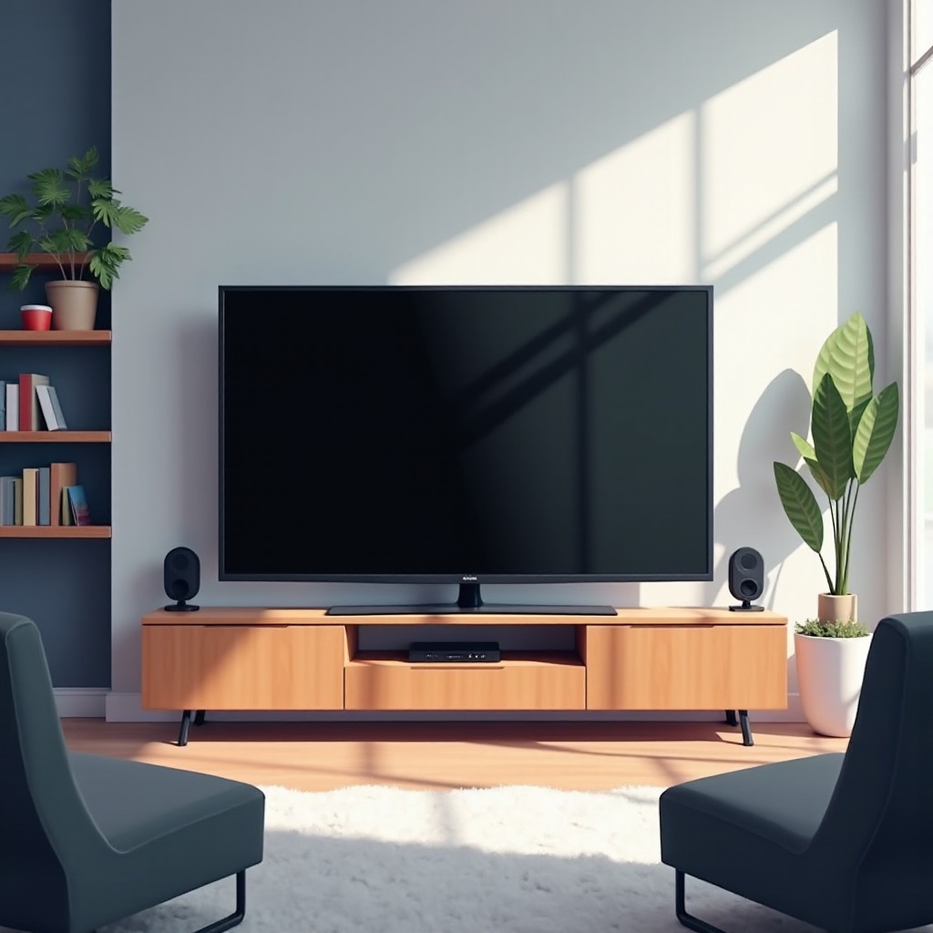 layar televisi hitam