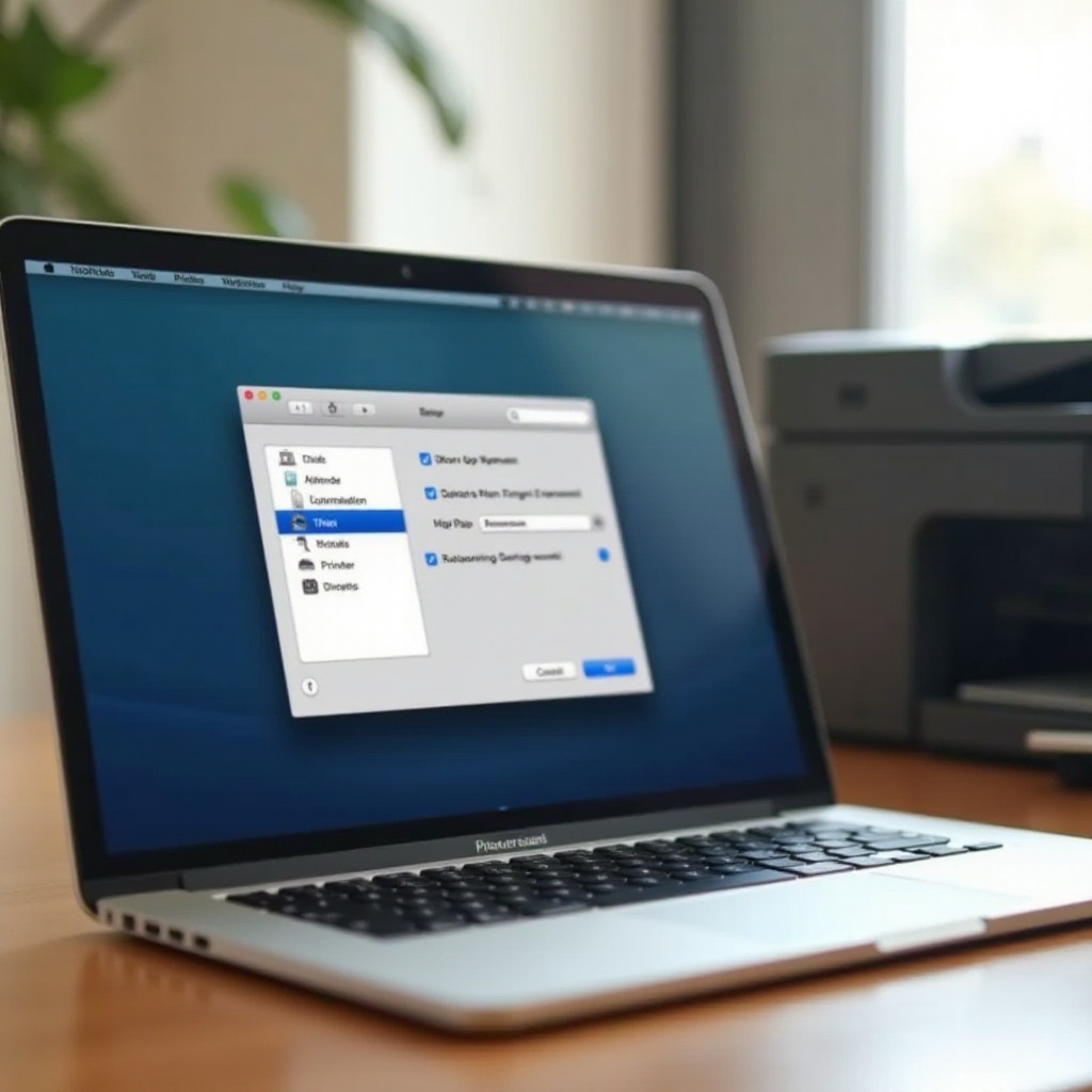cara menambahkan printer di Mac