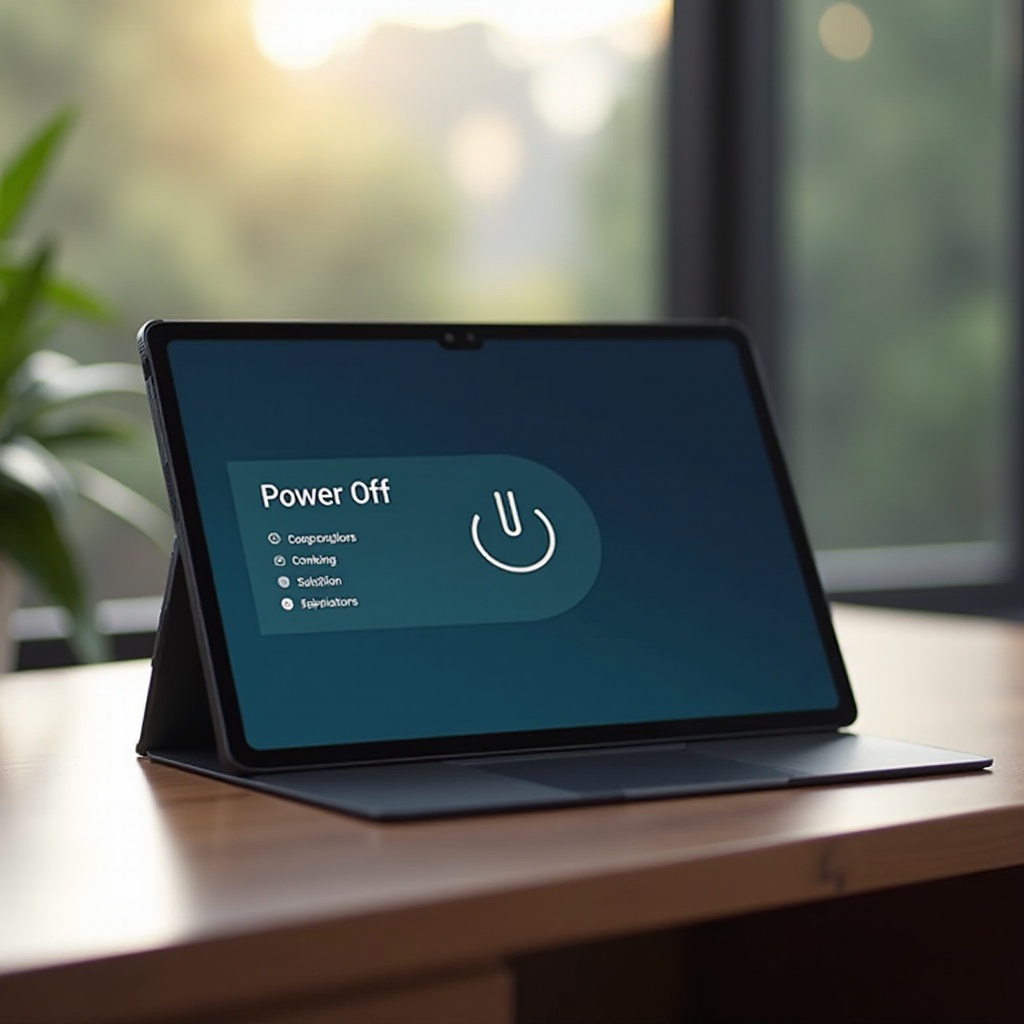 Bagaimana cara mematikan tablet Samsung saya?