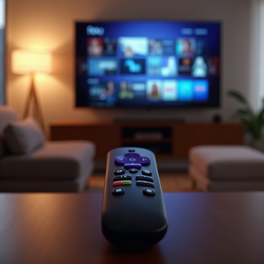 botones en la tele Roku