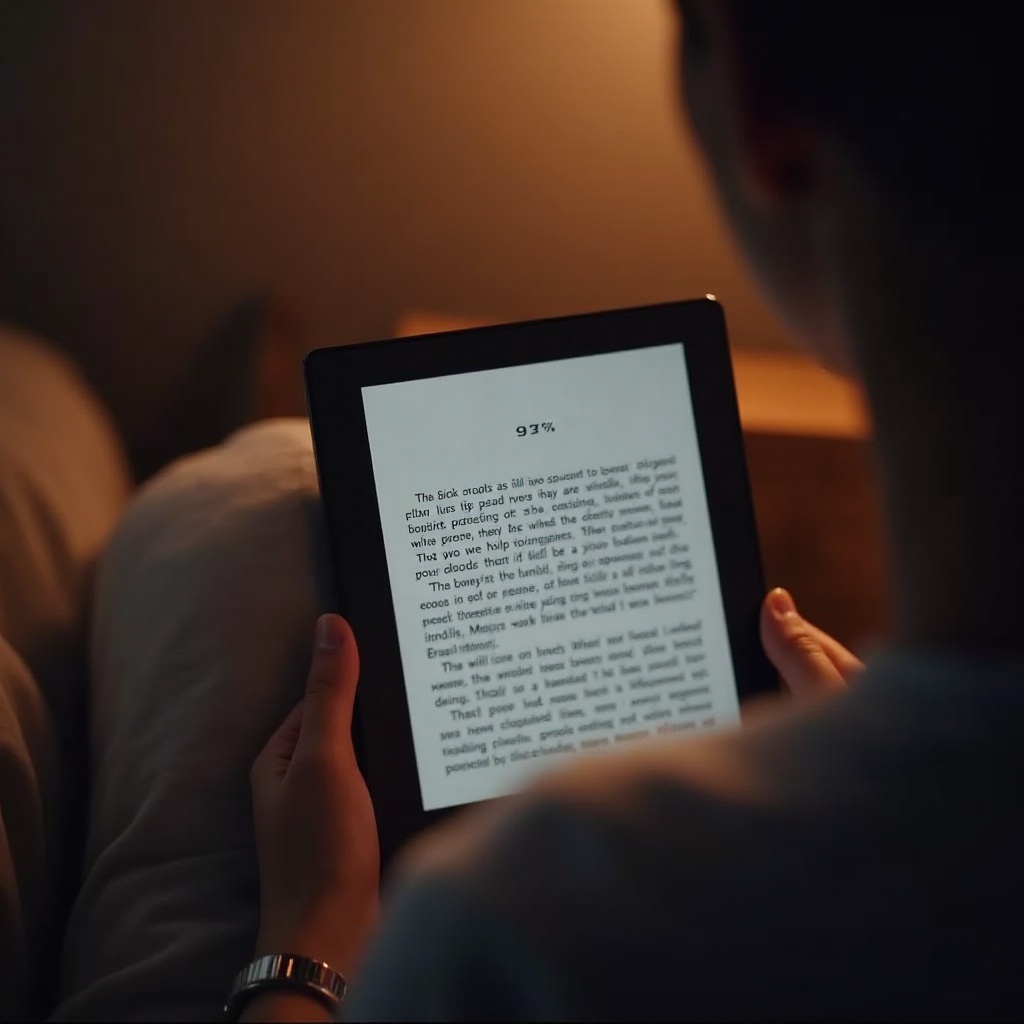 porcentaje leído en Kindle