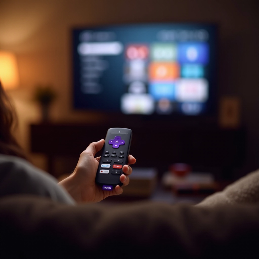 przyciski na telewizorze Roku