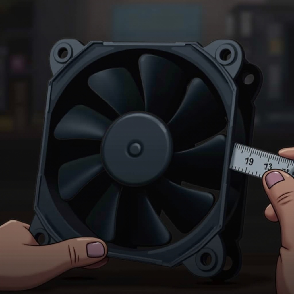 cómo medir el tamaño del ventilador de la carcasa