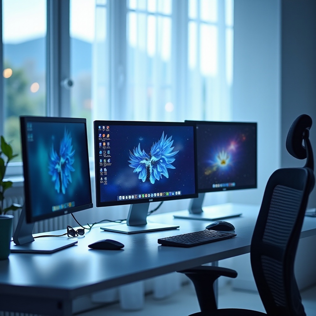 Windows 10 latar belakang berbeda untuk setiap monitor