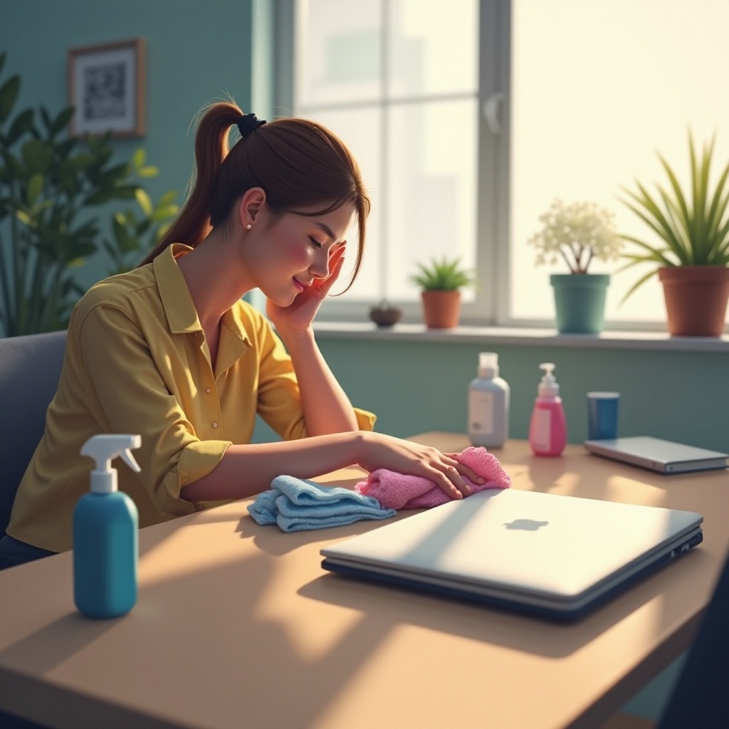 cara membersihkan penutup laptop