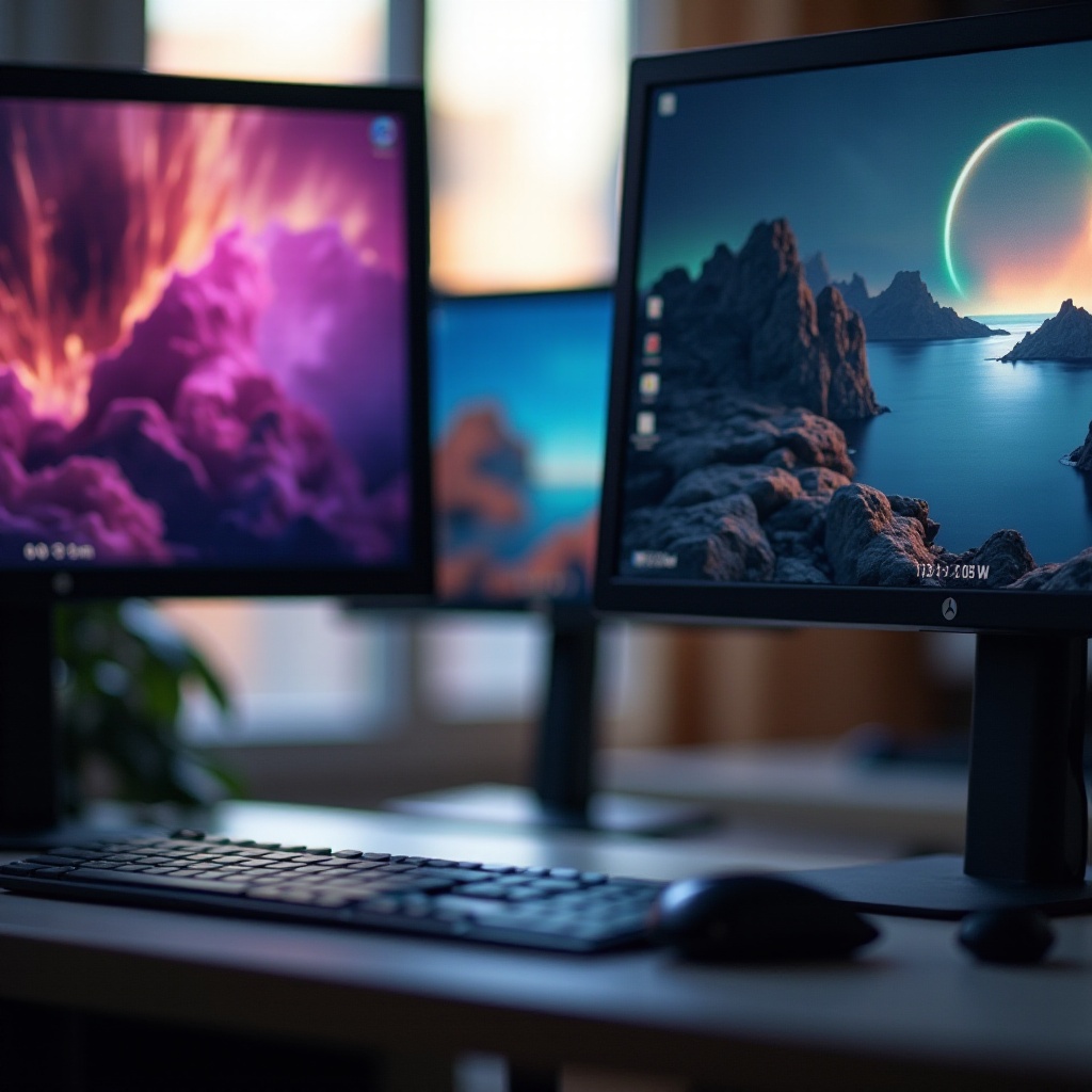 Windows 10 モニターごとに異なる背景
