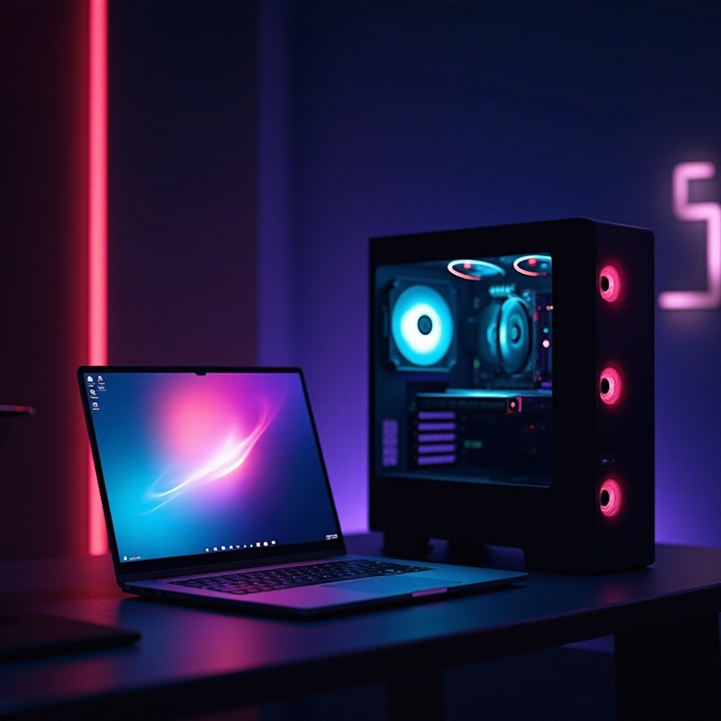 игровой ноутбук v настольный компьютер